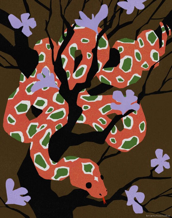 Year of the Snake painting